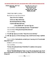 Đề kiểm tra học kỳ II môn Ngữ văn Lớp 8 - Năm học 2019-2020 - Phòng giáo dục và đào tạo Cẩm Giàng (Có đáp án)